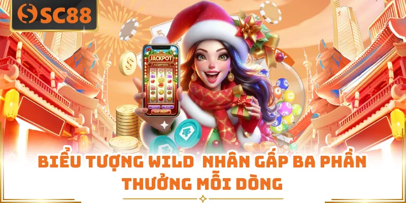 Biểu tượng Wild nhân gấp ba phần thưởng mỗi dòng