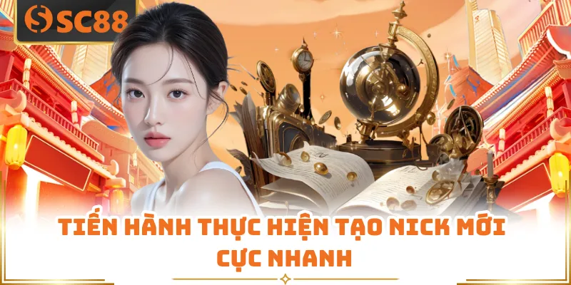 Tiến hành thực hiện tạo nick mới cực nhanh